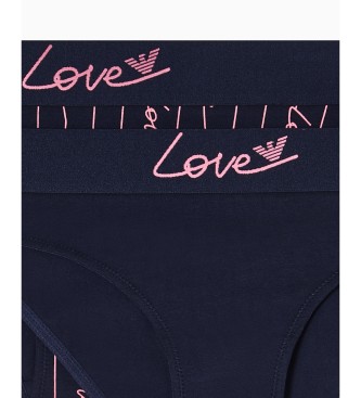 Emporio Armani Komplet 2 mornarskih hlačk Saint Valentine