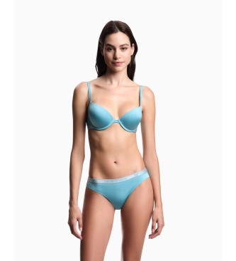 Emporio Armani Komplet 2 tangic Iconic iz mikrovlaken turkizna