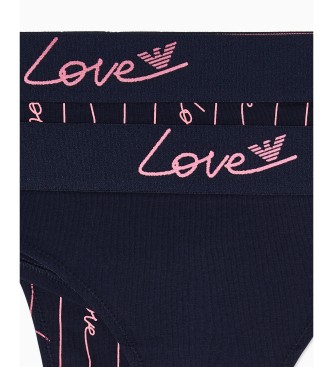 Emporio Armani Komplet 2 mornarskih brazilskih hlačk