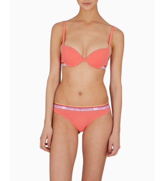 Emporio Armani Lot de 2 culottes brsiliennes Bandeau orange