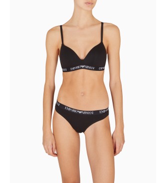 Emporio Armani Set di 2 mutandine brasiliane nere semplici