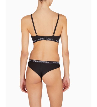 Emporio Armani Set di 2 mutandine brasiliane nere semplici