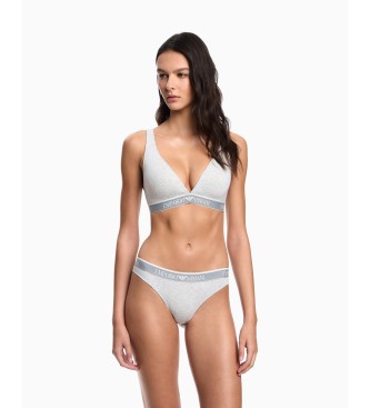 Emporio Armani Set di 2 mutandine brasiliane, grigie