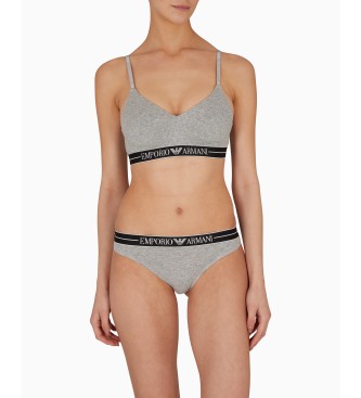 Emporio Armani Confezione da 2 slip brasiliani grigi