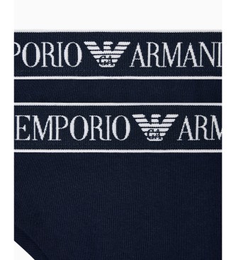 Emporio Armani S�t med 2 navyfarvede g-strenge