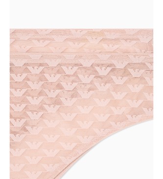 Emporio Armani Set di 2 perizomi rosa con motivo Eagle