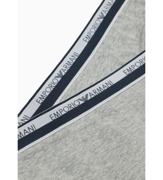 Emporio Armani Set van 2 grijze Iconic slips