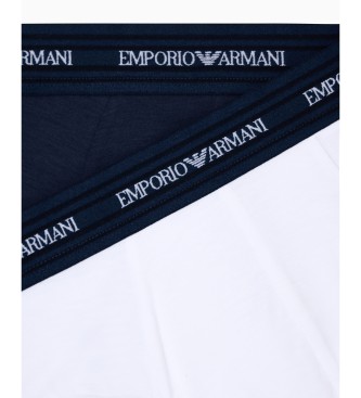Emporio Armani Set di 2 slip Asv blu navy, bianchi
