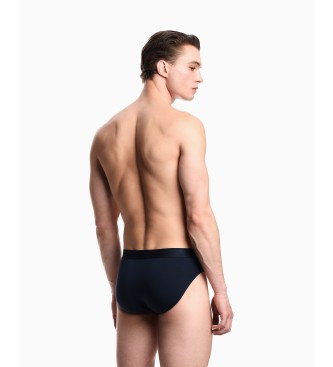 Emporio Armani Set di 2 slip, stampe miste, blu navy