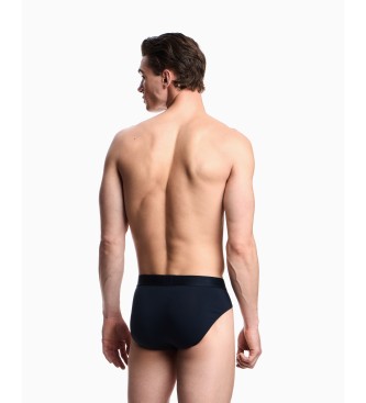 Emporio Armani Set di 2 slip, stampe miste, blu navy