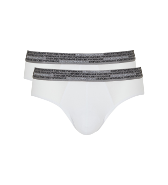 Emporio Armani Set di 2 slip, design bianco