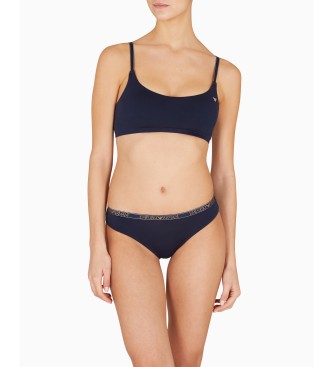 Emporio Armani Set de 2 braguitas Essential Studs marino