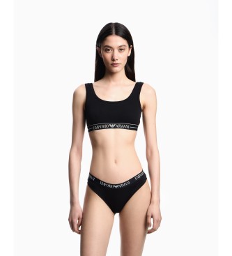 Emporio Armani Set di 2 mutandine nere di marca