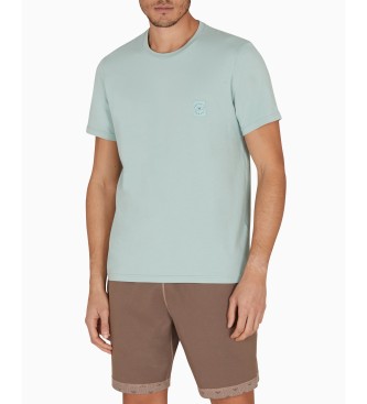 Emporio Armani Conjunto 2 T-shirts castanho baixo, azul