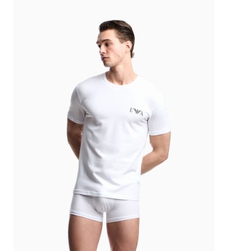 Emporio Armani Set 2 camisetas Homie de corte ce�ido blanco