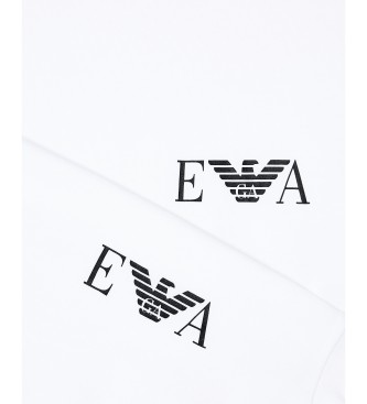 Emporio Armani Set 2 camisetas Homie de corte ce�ido blanco