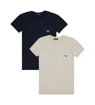 Emporio Armani Set med 2 T-shirts Soft touch marinbl, gr