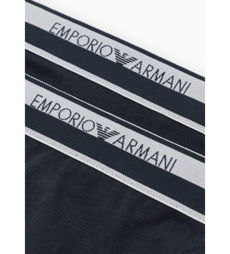 Emporio Armani Pack 2 Thongs Iconic navy
