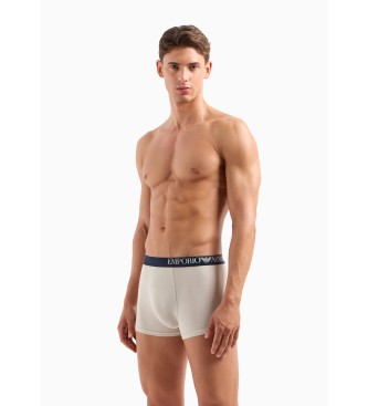 Emporio Armani Set di 2 boxer Soft touch grigi e blu scuro