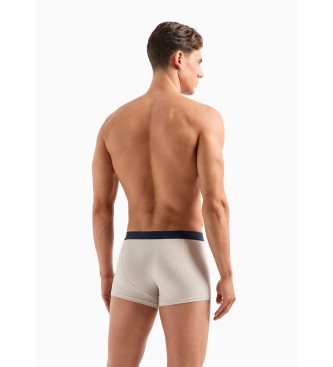 Emporio Armani Set di 2 boxer Soft touch grigi e blu scuro