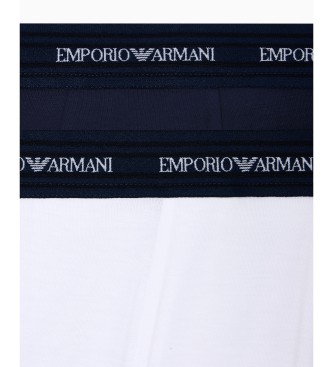 Emporio Armani Set di 2 boxer, marca Marino, bianchi