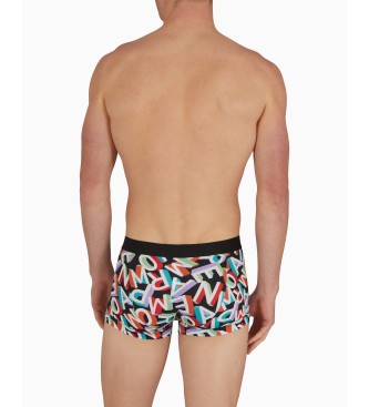 Emporio Armani Set di 2 boxer con logo arcobaleno multicolore 