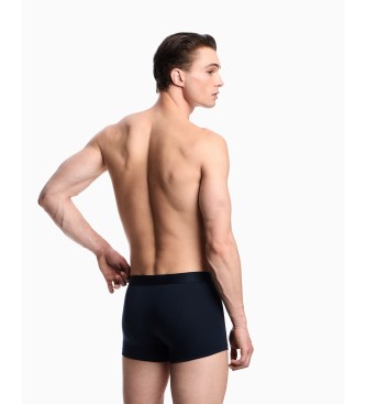 Emporio Armani Set di 2 boxer in maglia mista blu navy