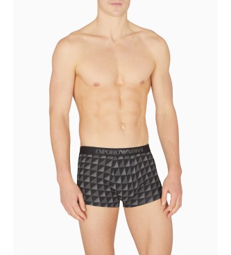 Emporio Armani Set di 2 boxer, maglia mista, nero