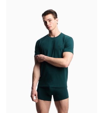 Emporio Armani Lot de 2 T-shirts Homie avec logo monogramme surlign vert, marine