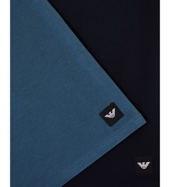 Emporio Armani Set 2 T-shirts Essential Logolabel bl�, marinbl�