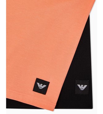 Emporio Armani Essential Logolabel T-shirts sort, orange