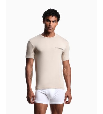 Emporio Armani T-Shirts Eco wei�, beige