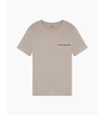 Emporio Armani T-Shirts Eco wei�, beige