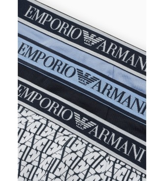 Emporio Armani Set van 3 veelkleurige slips