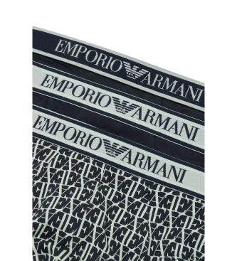 Emporio Armani Conjunto 3 cuecas pretas