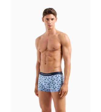 Emporio Armani Set 3 bxers Pure Cotton azul, marino