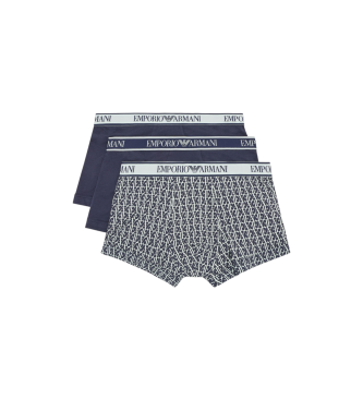 Emporio Armani Set 3 navy boxer shorts