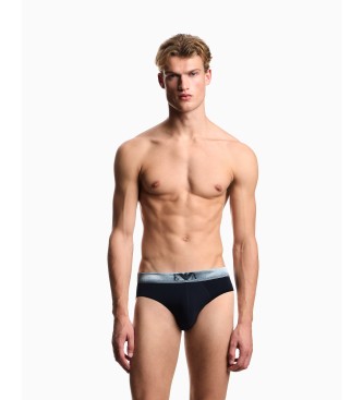 Emporio Armani Set 3 Slips Fit blau, marineblau