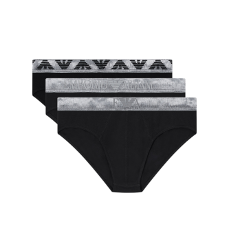 Emporio Armani Set 3 Slips Schwarz Fit