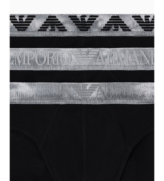Emporio Armani Set 3 Slips Schwarz Fit