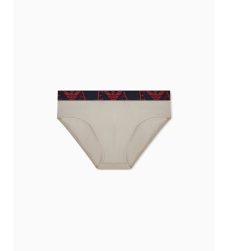 Emporio Armani Set 3 Prest-Slips rot, taupe, marineblau