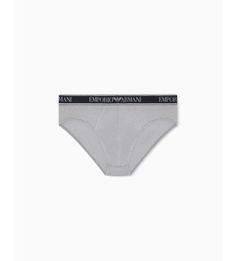 Emporio Armani Set 3 Core Logobanda-Slips schwarz, grau