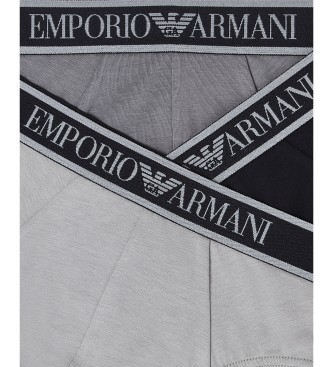 Emporio Armani Set 3 Core Logobanda-Slips schwarz, grau