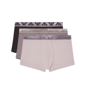 Emporio Armani S�t 3 Shiby boxershorts beige, gr�