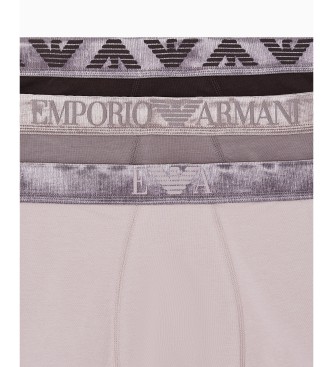 Emporio Armani S�t 3 Shiby boxershorts beige, gr�