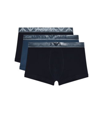 Emporio Armani Set 3 Boxers Design navy