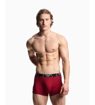 Emporio Armani Set 3 boxer shorts Discret red, beige, blue