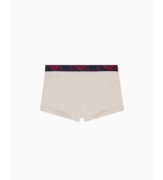 Emporio Armani Set 3 boxer shorts Discret red, beige, blue
