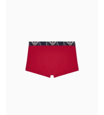 Emporio Armani Set 3 boxer shorts Discret red, beige, blue