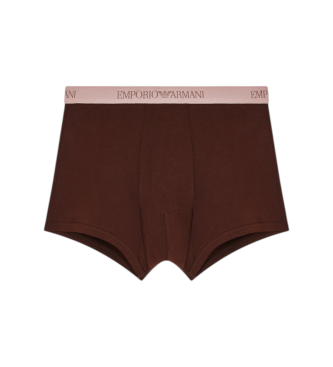 Emporio Armani 3er Set Tone taupefarbene Boxershorts, wei�
